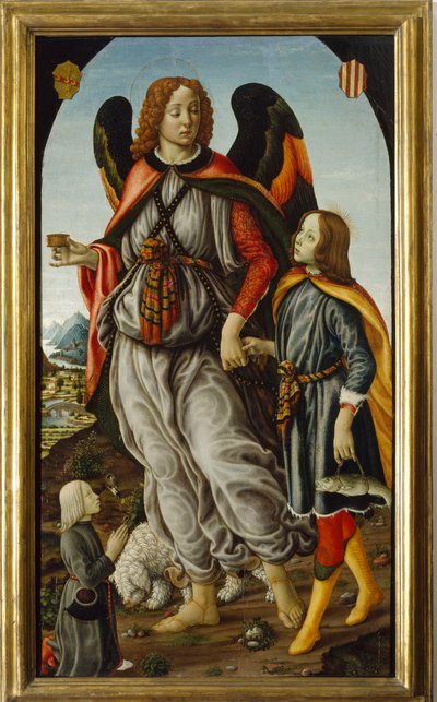 Archangel Raphael with Tobias and a Young Man by Francesco Botticini